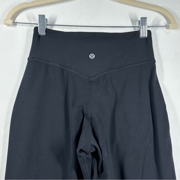Lululemon Align Jogger Crop Pants Women's 2 Black Nulu Buttery Soft Workout - Picture 4 of 9